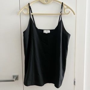 Topshop S Black Silk Tank